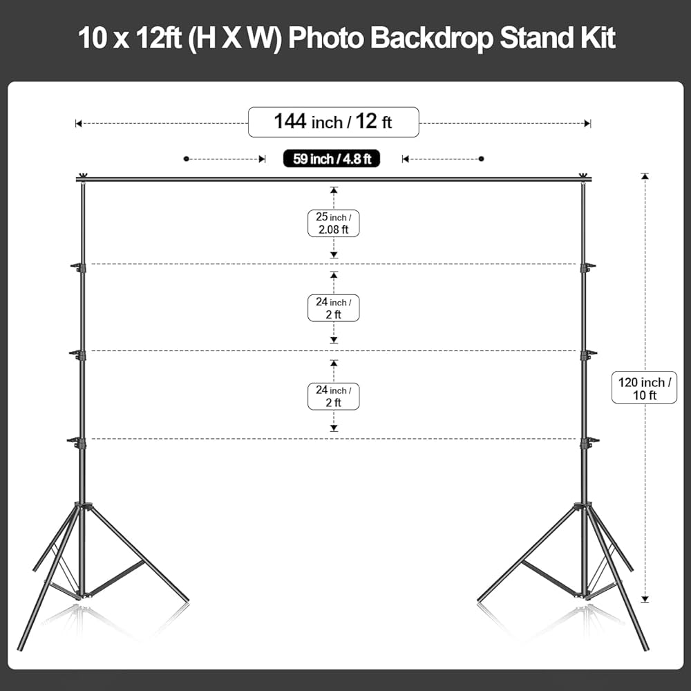 🎬 حامل الخلفية الاحترافي  support de fond 📸