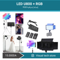 🌟 حول صورتك العادية إلى لقطة احترافية بـ LED U800+ RGB 🌟