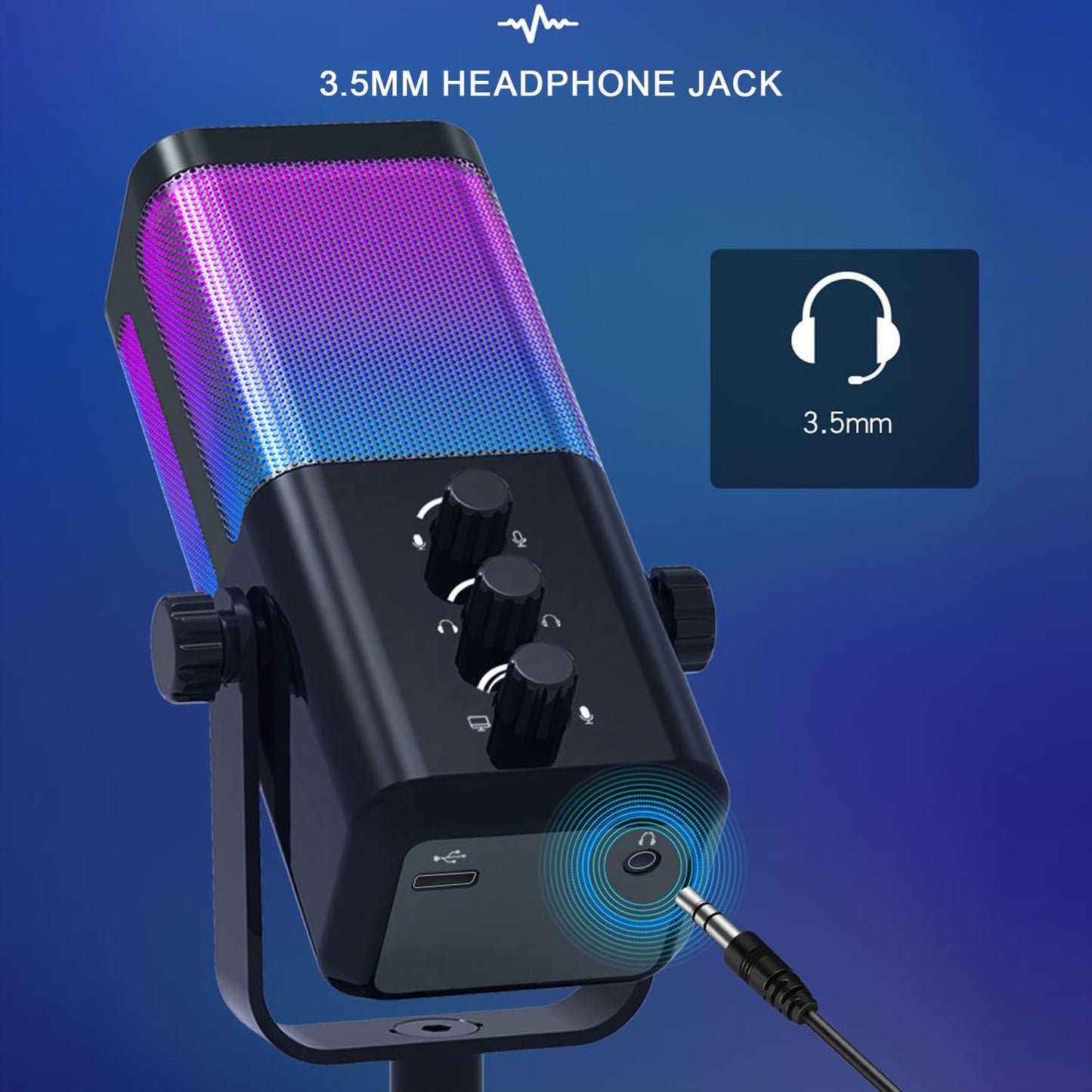 🎙️ M7 USB Microphone – خلي صوتك يبان كي المحترفين