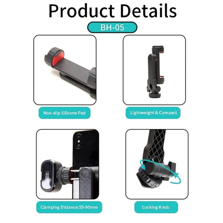 JMARY BH-05 – حامل هاتف ذكي بقاعدتين لتوسيع إمكانياتك