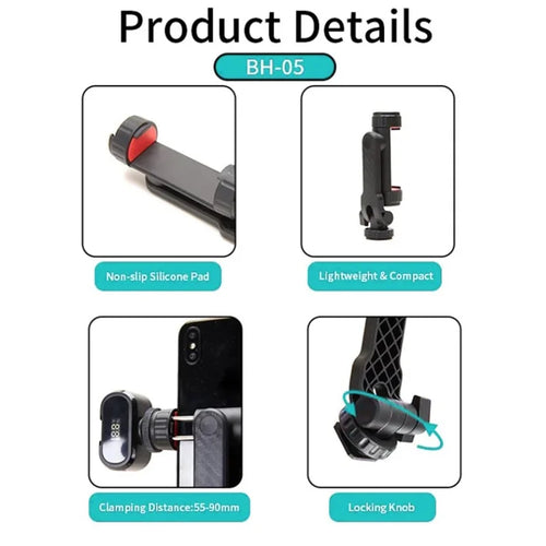 JMARY BH-05 – حامل هاتف ذكي بقاعدتين لتوسيع إمكانياتك