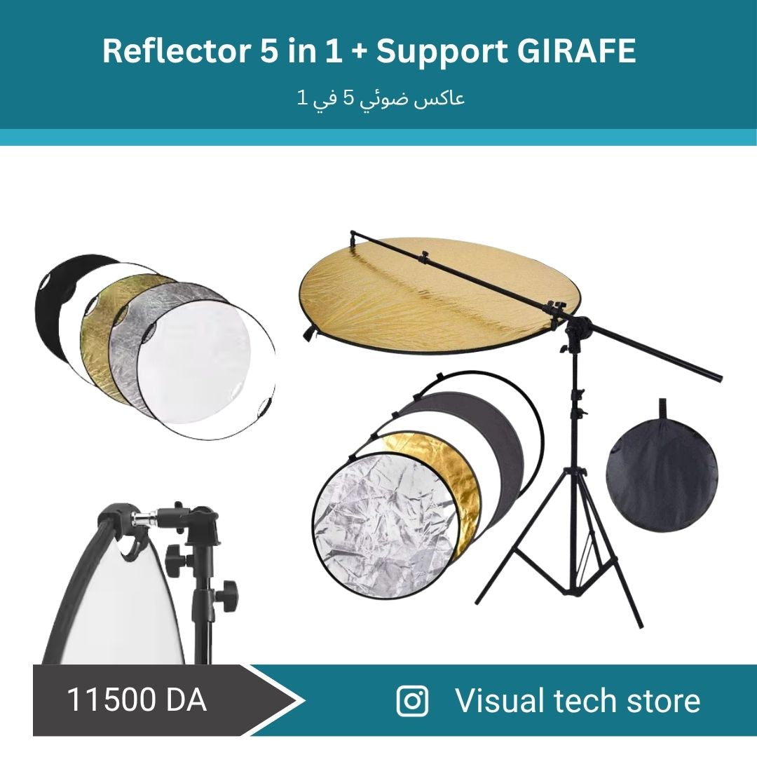 Reflector 5 in 1 + Support Girafe