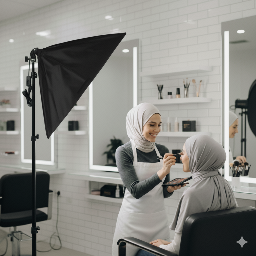 ✅ صوفت بوكس احترافي بـ 3 لمبات – إضاءة مثالية لكل أنواع التصوير