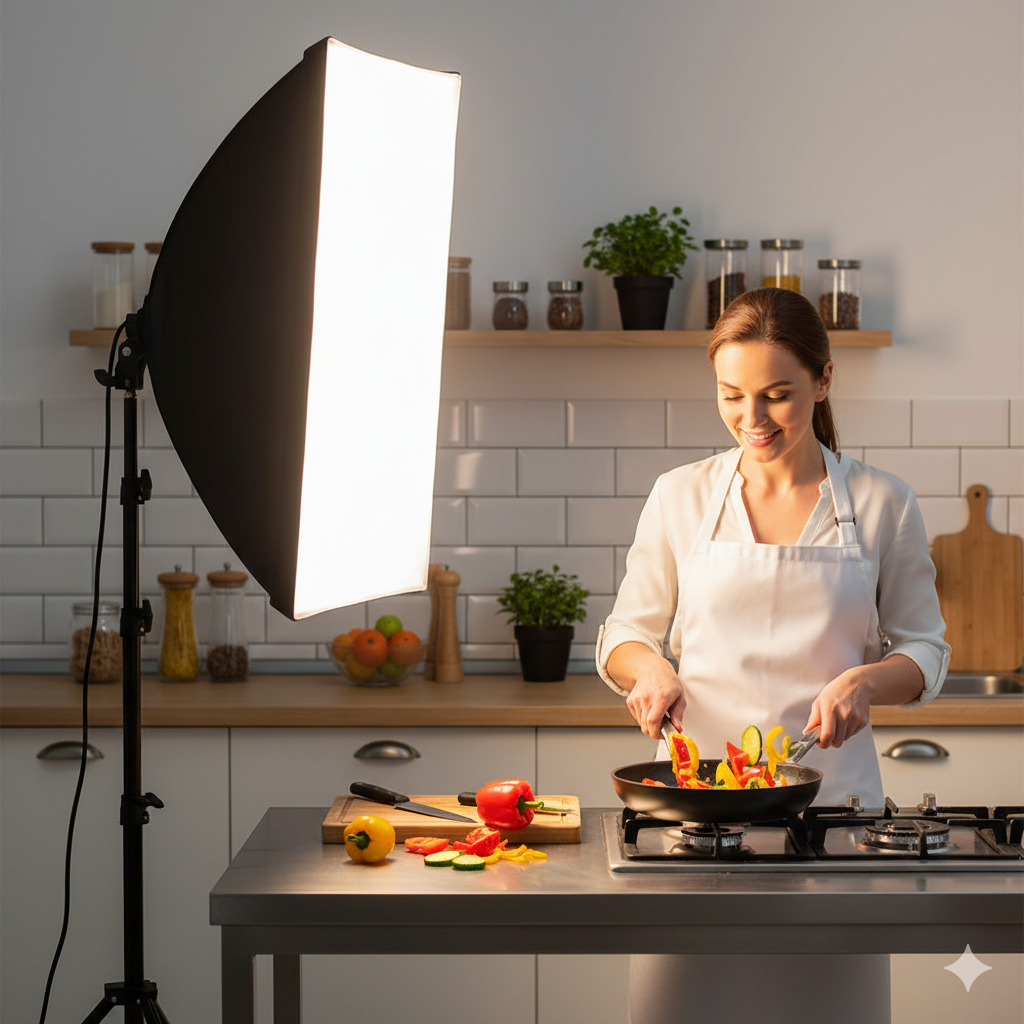 ✅ صوفت بوكس احترافي بـ 3 لمبات – إضاءة مثالية لكل أنواع التصوير