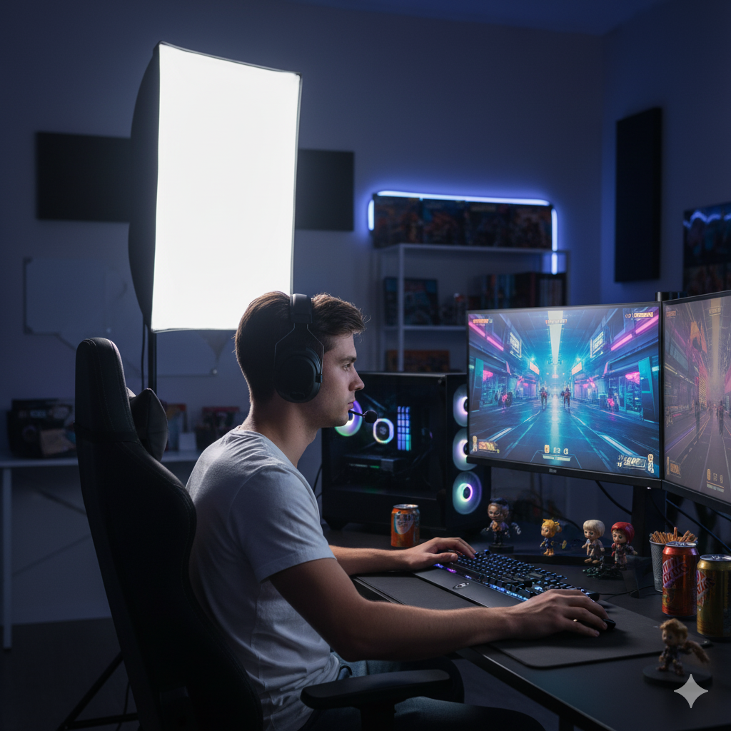 ✅ صوفت بوكس احترافي بـ 3 لمبات – إضاءة مثالية لكل أنواع التصوير