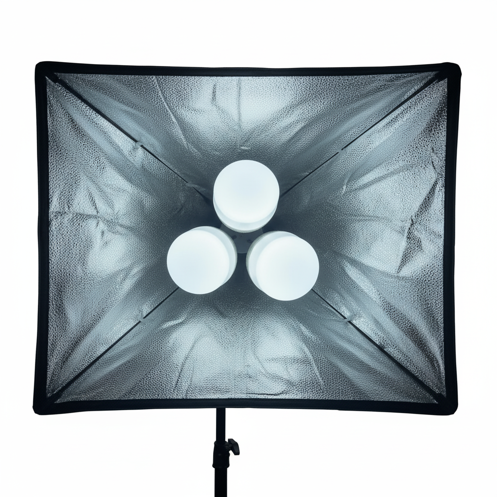 ✅ صوفت بوكس احترافي بـ 3 لمبات – إضاءة مثالية لكل أنواع التصوير