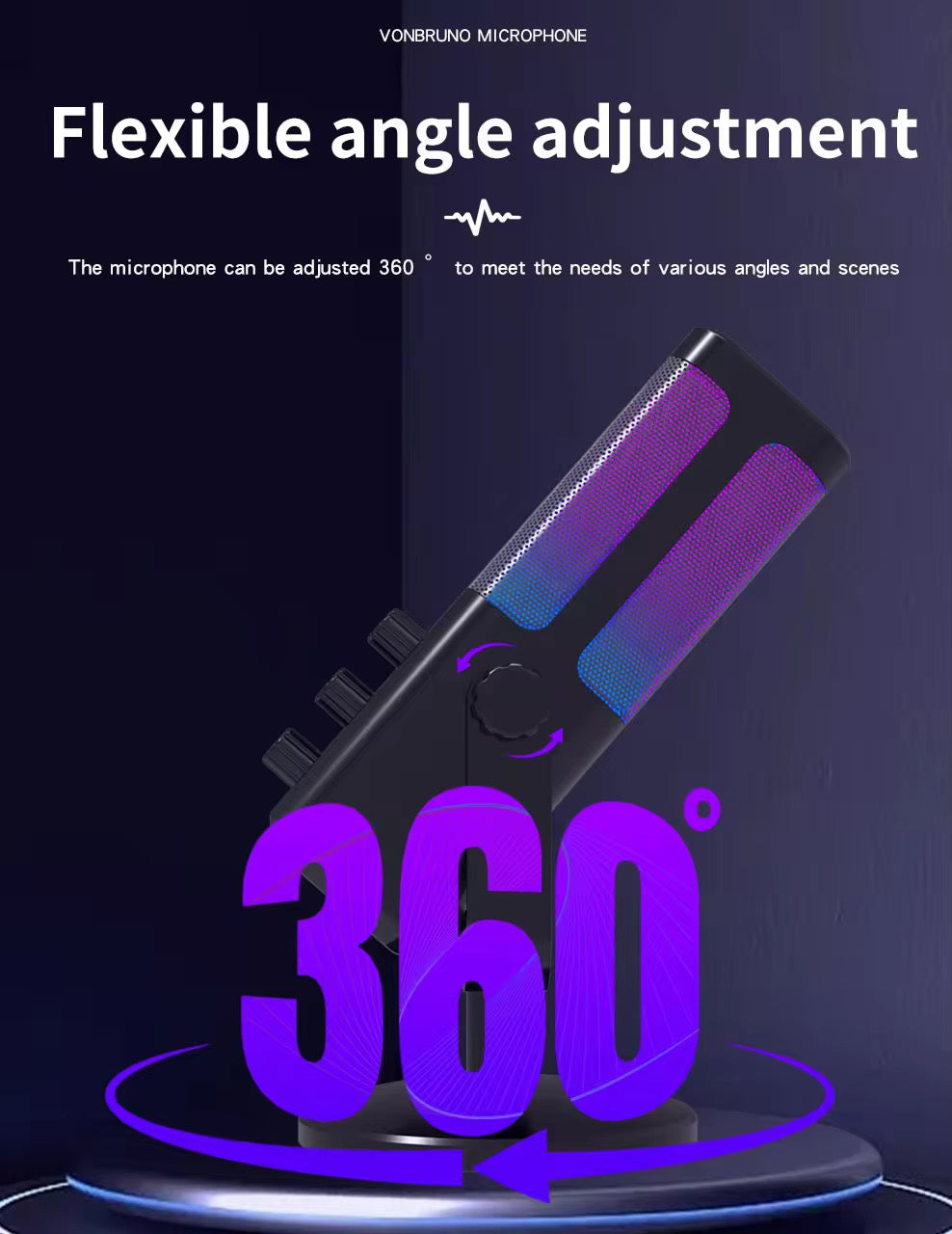 🎙️ M7 USB Microphone – خلي صوتك يبان كي المحترفين