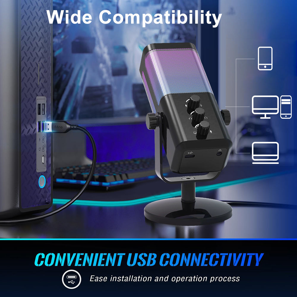 🎙️ M7 USB Microphone – خلي صوتك يبان كي المحترفين