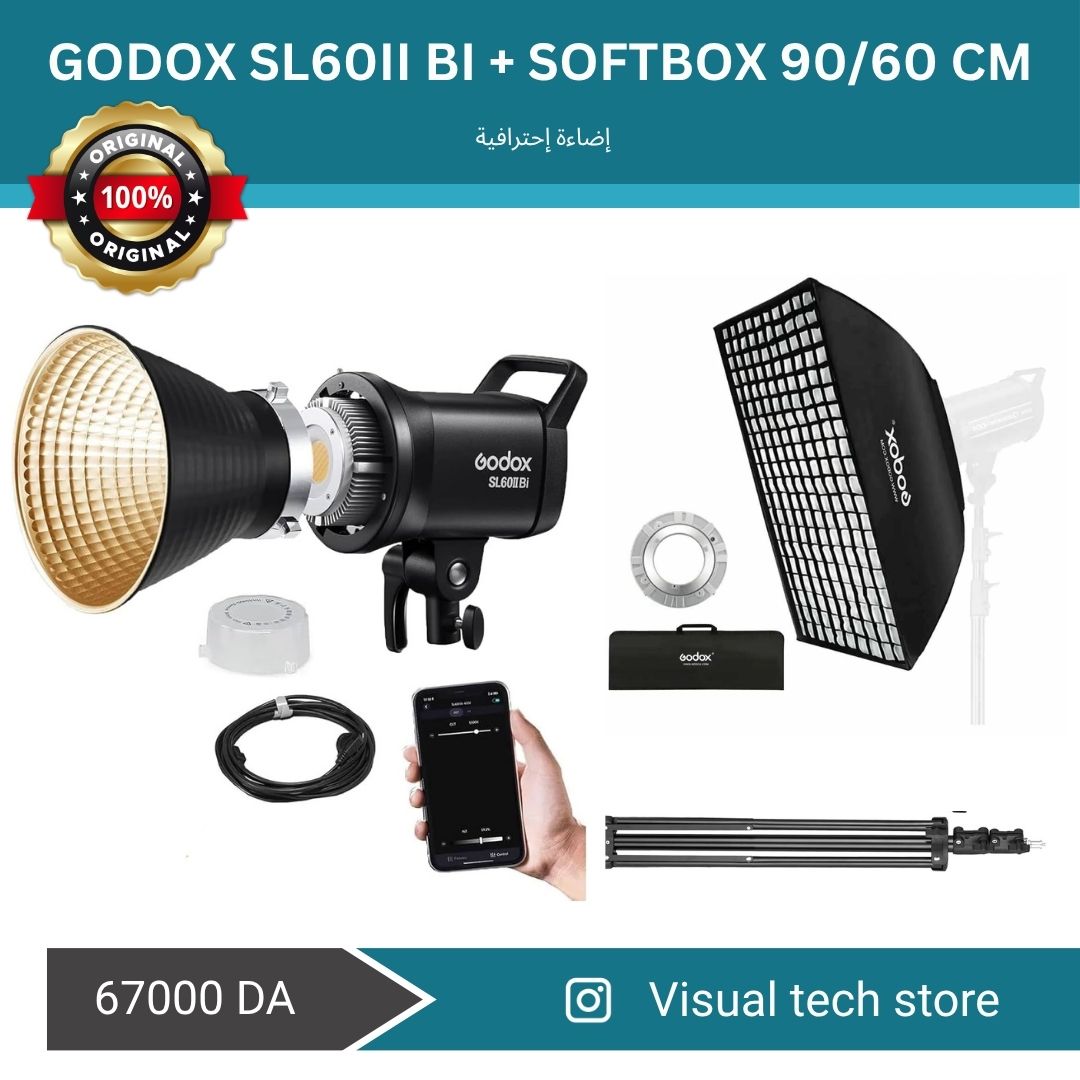 SL60 Bi-Color + Softbox 90×60 + Grid