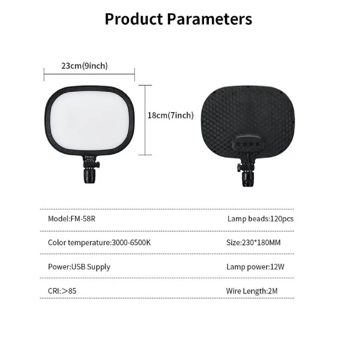 ✨ JMARY FM-58R Panel LED Light ✨